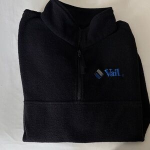 Black 1/4 Zip Men's fleece